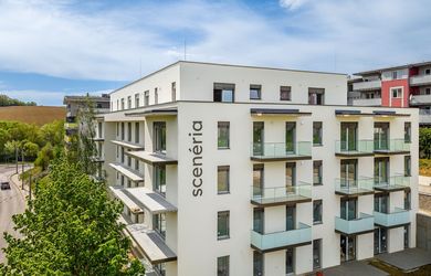 Prémiový strešný 3-izbový byt s veľkou terasou a panoramatickým výhľadom na Žilinu (502)