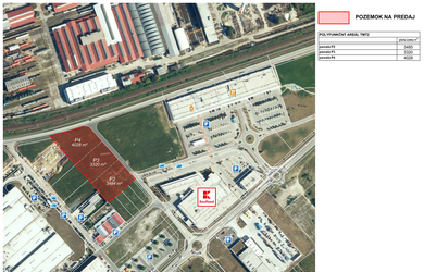 POZEMKY v najväčšej obchodnej zóne, od 3.300m2