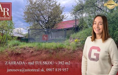PREDAJ: Záhrada, rozlohou 392 m2 nad Tulskou - Banská Bystrica