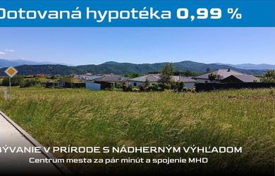 NEVÁHAJTE! Pozemky so skolaudovanými IS, Banská Bystrica