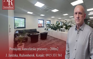 PRENÁJOM: Administratívne, kancelárske priestory - J. Jančeka