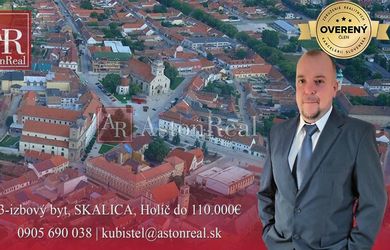 HĽADÁM: 3-izbový byt, cca 72 m2, SKALICA, Holíč do 110.000,- €