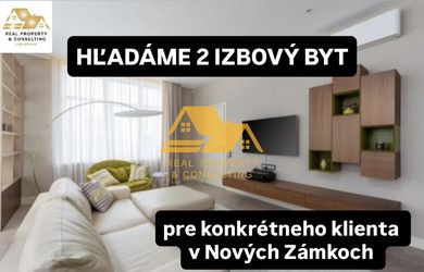 Kúpim 2 izbový byt v Nových Zámkoch