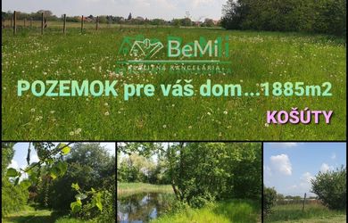 POZEMOK pre váš dom...KOŠÚTY...1885m2 (167-14-DAR)