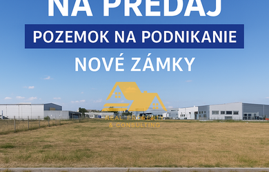 Predám pozemok vhodný na podnikanie v Nových Zámkoch