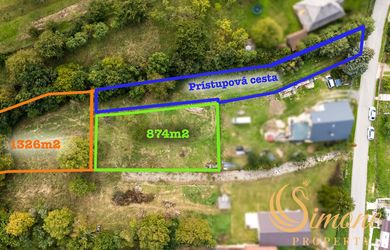 NA PREDAJ - 2 pozemky - Záhrady v obci Žírovce (1407 m² a 1886 m²)