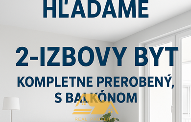Hľadám 2 izbový byt v Nových Zámkoch