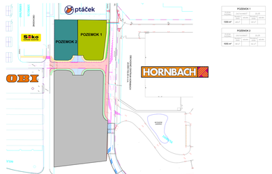 POZEMKY v najväčšej obchodnej zóne pri HORNBACH a OBI