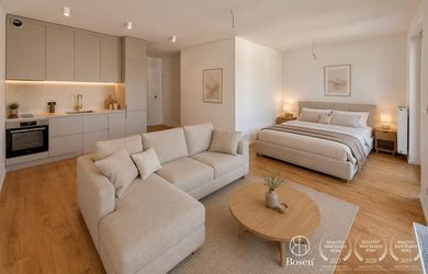 BOSEN | 1,5 izbový byt s veľkou loggiou a bazénom, AGÁTY, Dúbravka, 42,06 m2