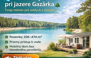 JEDINEČNÁ PONUKA! Rekreačné pozemky Šaštín-Stráže, jazero GAZÁRKA, Zóna A