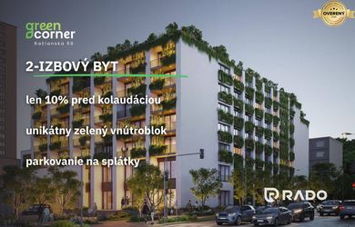 RADO |   2 izbový byt 65 m² | Greencorner  | Bratislava-Nové