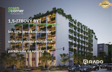 RADO | 1,5 izbový byt B 5.4 | Greencorner | Bratislava-Nové mesto