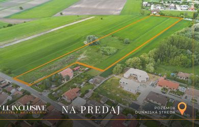 ALL INCLUSIVE | NA PREDAJ INVESTIČNÝ POZEMOK (28468 M2),DUN. STREDA