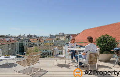 AZ PROPERTY* ponúkame na predaj výnimočný 4-izbový mezonet s veľkou terasou v srdci bratislavského Downtownu.