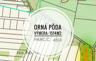 Predaj ornej pôdy – 1 514 m², Zámutov (pri Vranove nad Topľou)