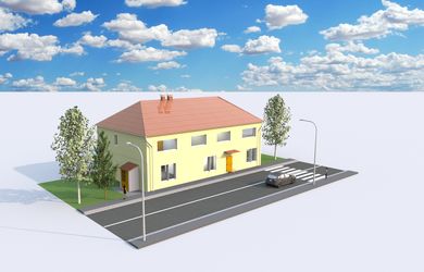 Polyfunkčný objekt v Hrnčiarskych Zalužanoch