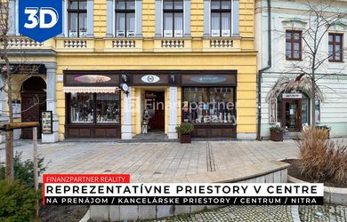 Prenájom - 3 kancelárske priestory, Centrum, Nitra
