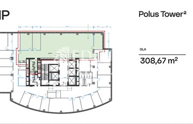 *Kvalitné kancelárie v Polus Tower2, 5. NP