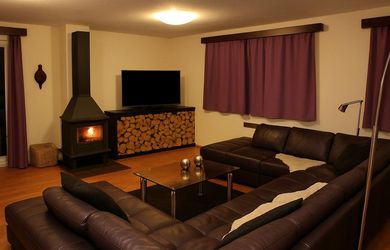 Mezonetový apartmán s balkónom a krbom v Oščadnici