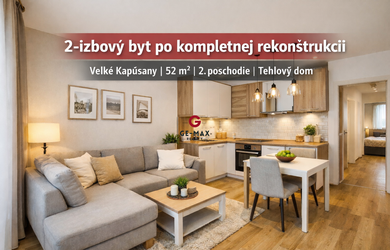 2-izbový byt po kompletnej rekonštrukcii – Veľké Kapušany