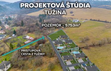 Na predaj stavebné pozemky od 462 m2, Tužina, Prievidza