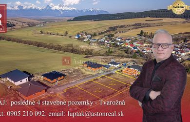 AstonReal: slnečné stavebné pozemky s výhľadom na Tatry - Tvarožná