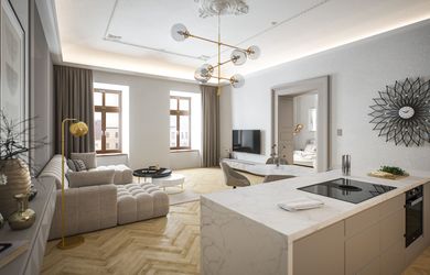 2-izbový byt s balkónom 78,30 m2 - Rezidencia Horná 23, centrum Banská Bystrica