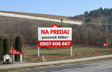 STAVEBNÝ POZEMOK 668 m² – Bertotovce | TOP lokalita pri Prešove, siete na pozemku
