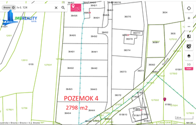 Lukratívny stavebný pozemok 2798 m2 - Potočná v Brezne - Starý Mazorník