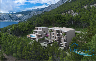 Omiš-okolie(HR)-moderné byty s výhľadom na more!