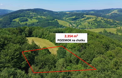 Lysá pod Makytou – 2.354 m2 LESNÝ POZEMOK s čistinkou na chatku