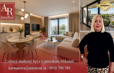PREDAJ! 2 izbový moderný byt v Liptovskom Mikuláši