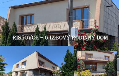 REZERVOVANÉ  exkluzívny predaj zariadený 6 izbový rodinný dom, pozemok 1270 m2, Rišňovce