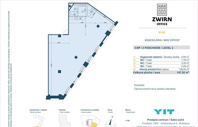 2X PARKING V CENE | 147 m² kancelária s 2x parkovacími miestami v cene v ZWIRN OFFICE