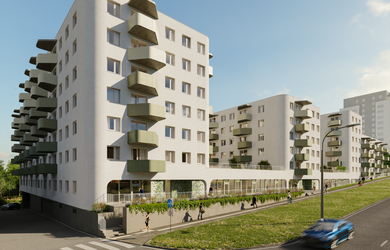Priestranný 3-izbový apartmán s balkónom v projekte TRYO Dúbravka