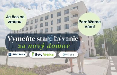 3-izbový byt F1 s terasou a výhľadom na park | Byty Vrbina, Piešťany | Skolaudované