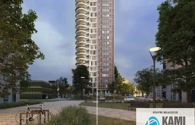 Exkluzivní byt 1+kk s terasou ve výšce 10. NP Mrakodrap Ostrava