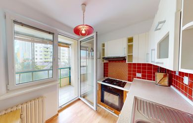 PRENÁJOM 1-IZBOVÉHO BYTU Bratislava – Karlova Ves, Dlhé Diely, Veternicová ul. | novo zariadený | výťah | presklená loggia SUPER CENA 590 € / MESIAC V