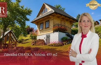 Na predaj záhradná CHATKA v obci Veličná, 455 m2