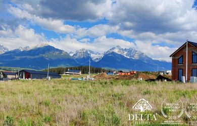 DELTA - Na predaj slnečný stavebný pozemok s panoramatickým výhľadom na Vysoké Tatry – Mlynica (Medzi Vodami)