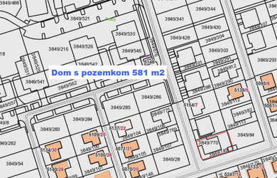Moderná novostavba, pozemok o rozlohe 581 m2