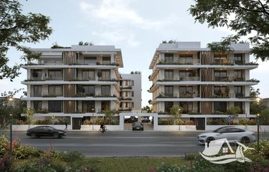 Prostorný byt 2+1 s bazénem v rezidenčním projektu nedaleko Protarasu, Kypr