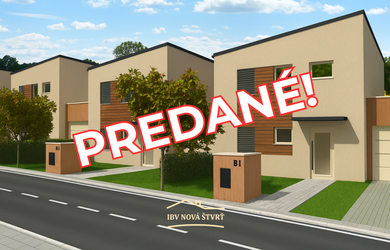 PREDANÝ B9  4-izbový rodinný dom v Čiernych Kľačanoch (I. etapa)