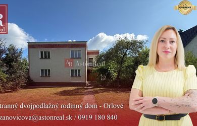 Priestranný dvojpodlažný rodinný dom v tichej lokalite- Orlové