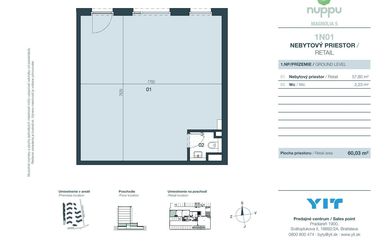 OBCHODNÝ PRIESTOR V NUPPU | 60,03 m² | IDEÁLNY PRE VAŠE PODNIKANIE