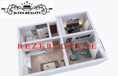 EXKLUZÍVNE - 2-izbový tehlový byt s balkónom, Rastislavova, KE