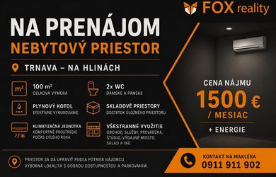 FOX - Prenájom * Zabehnutá piváreň * – Trnava