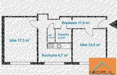 Novo zrekonštr. 2 izb. byt, ul. KPT. RAŠU