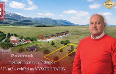 PREDAJ: Stavebný pozemok 1373 m2 - STARÁ LESNÁ, výhľad na TATRY