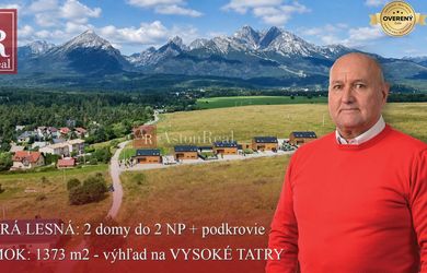 Pozemok 1373 m2 - STARÁ LESNÁ, krásny výhľad na VYSOKÉ TATRY